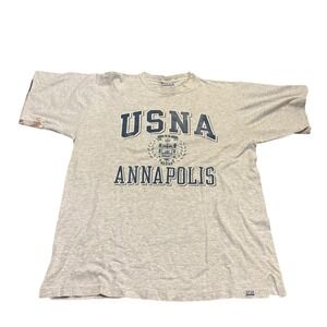 Gear for Sports USNA Annapolis T Shirt Mens XL Gray Vintage 90s USA Cotton